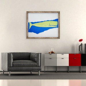 Tablou inramat - Sarah Thompson-Engels - balena, 50 x 60 cm - Img 2