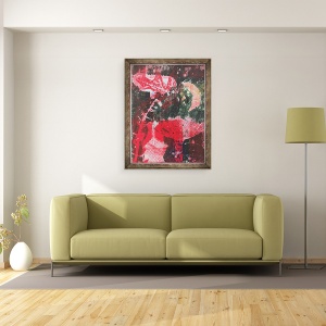 Tablou inramat - Sarah Thompson-Engels - Luna rosie, 60 x 80 cm - Img 2