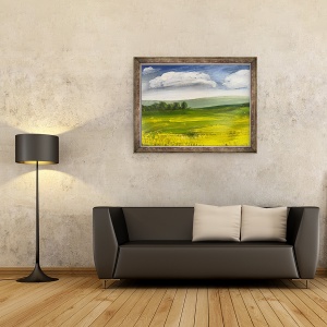 Tablou inramat - Sarah Thompson-Engels - Peisaj vara II, 60 x 80 cm - Img 2