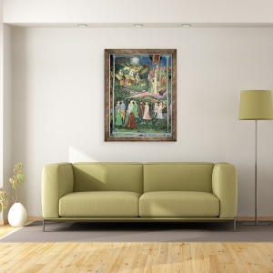Tablou inramat - Scoala Boema - Luna Iunie, 60 x 80 cm - Img 2