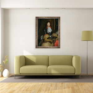 Tablou inramat - Scoala franceza - Louis XIV 1638-1715, 60 x 80 cm - Img 2