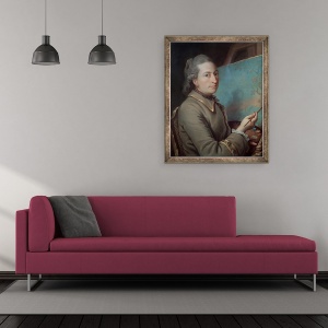 Tablou inramat - Scoala Franceza - Portretul lui Claude Dupin, 70 x 85 cm - Img 2