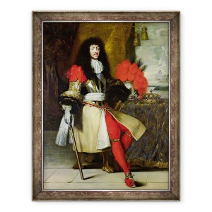 Tablou inramat - Scoala franceza - Portretul lui Ludovic al XIV-lea 1638-1715 dupa 1670, 60 x 80 cm