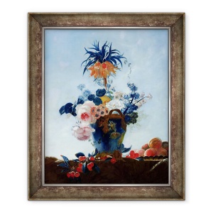 Tablou inramat - Scoala Franceza - Vaza cu flori, 50 x 60 cm