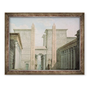 Tablou inramat - Scoala germana - Intrarea in Templu, Act I scena iii, 70 x 90 cm