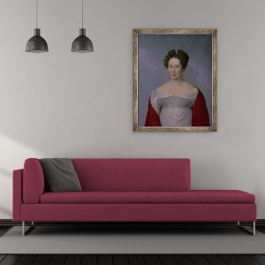 Tablou inramat - Scoala Germana - Wilhelmine Luise von Bismarck, 50 x 60 cm - Img 2