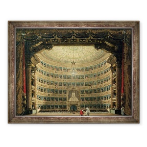 Tablou inramat - Scoala Italiana - La Scala, Milan, 60 x 80 cm