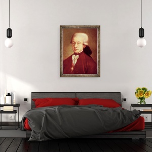 Tablou inramat - Scoala Italiana - Portret De Wolfgang Amadeus Mozart, 70 x 90 cm - Img 3
