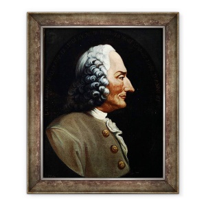 Tablou inramat - Scoala Italiana - Portretul lui Jean-Philippe Rameau, 70 x 85 cm