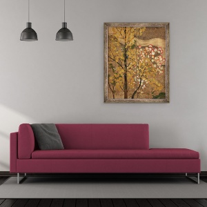 Tablou inramat - Scoala Japoneza - Copac de toamna, 70 x 85 cm - Img 2