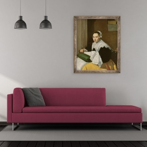 Tablou inramat - Scoala Olandeza - Croitoreasa, 50 x 60 cm - Img 2