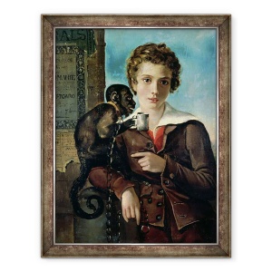 Tablou inramat - Scoala Rusa - Portretul lui Marius Petipa in Balet Dancemania, 60 x 80 cm