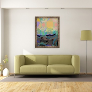 Tablou inramat - Scott J. Davis - Mona 6, 70 x 90 cm - Img 2