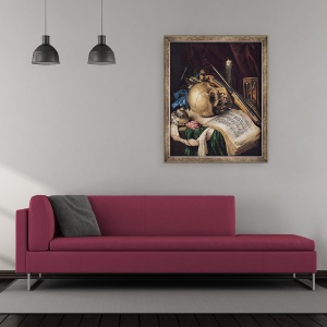 Tablou inramat - Simon Renard de Saint-Andre - Vanitas, 50 x 60 cm - Img 2