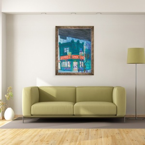 Tablou inramat - Sol Jeong - Cand miros chips-uri la noapte, 70 x 90 cm - Img 2