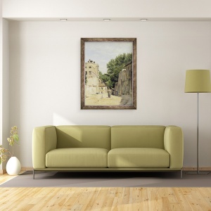 Tablou inramat - Stanislas Victor Edouard Lepine - Saint-Vincent Street, 70 x 90 cm - Img 2