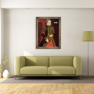 Tablou inramat - Steven van der Meulen - Elizabeth Fitzgerald, contesa de Lincoln, 60 x 80 cm - Img 2