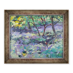 Tablou inramat - Sylvia Paul - Bluebell Poiana, 50 x 60 cm