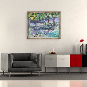 Tablou inramat - Sylvia Paul - Bluebell Poiana, 50 x 60 cm - Img 2