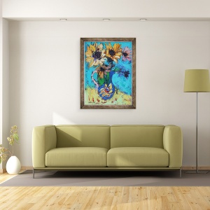 Tablou inramat - Sylvia Paul - Floarea-soarelui, 60 x 80 cm - Img 2