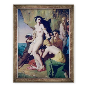 Tablou inramat - Theodore Chasseriau - Andromeda Legata de Stanca de Nereizi, 60 x 80 cm
