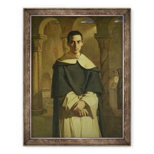 Tablou inramat - Theodore Chasseriau - Portretul lui Jean Baptiste Henri Lacordaire 1802-61, prelat si teolog francez, 60 x 80 cm