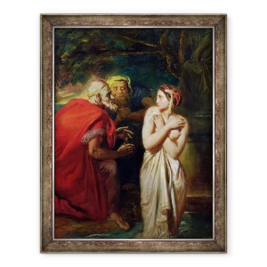 Tablou inramat - Theodore Chasseriau - Susanna si Batranii, 60 x 80 cm