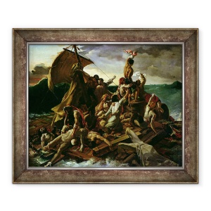 Tablou inramat - Theodore Gericault - Pluta Meduzei, 50 x 60 cm