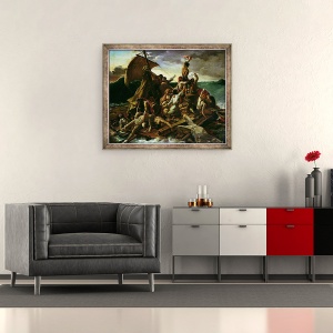 Tablou inramat - Theodore Gericault - Pluta Meduzei, 50 x 60 cm - Img 2
