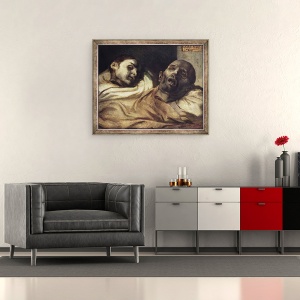 Tablou inramat - Theodore Gericault - sefii victimelor torturii, 50 x 60 cm - Img 2