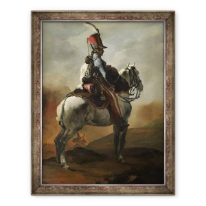 Tablou inramat - Theodore Gericault - Trompetistul husarilor, 60 x 80 cm