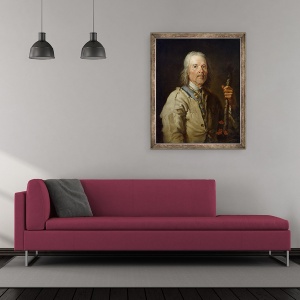 Tablou inramat - Thomas Barker of Bath - Omul care detine un personal, 50 x 60 cm - Img 2