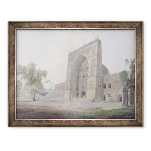 Tablou inramat - Thomas Daniell - Intrarea principala a Moscheea Jami, Jaunpur, 60 x 80 cm