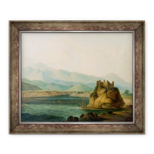 Tablou inramat - Thomas Daniell - Podul Sforii de la Serinagur, 70 x 85 cm