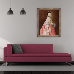 Tablou inramat - Thomas Gainsborough - Mary Little, 50 x 60 cm - Img 2