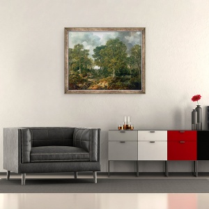 Tablou inramat - Thomas Gainsborough - Padurea lui Gainsborough Lemn de Cornard, 50 x 60 cm - Img 2
