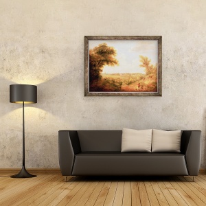 Tablou inramat - Thomas Gainsborough - Peisaj cu casa, 60 x 80 cm - Img 2