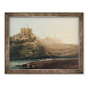 Tablou inramat - Thomas Girtin - Castelul Warkworth, Northumberland, 70 x 90 cm