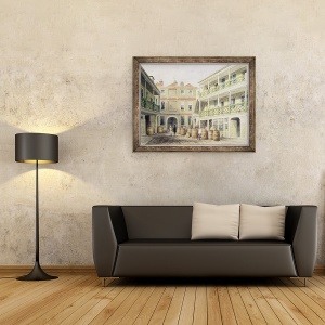 Tablou inramat - Thomas Hosmer Shepherd - Bell Inn, strada Aldersgate, 60 x 80 cm - Img 2