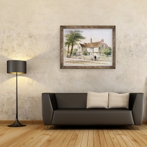 Tablou inramat - Thomas Hosmer Shepherd - Casa Rectoriala, Butts Newington, 60 x 80 cm - Img 2
