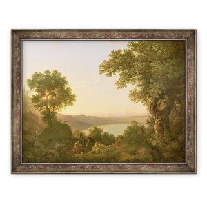 Tablou inramat - Thomas Jones - Lacul Albano, Italia, 70 x 90 cm