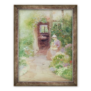 Tablou inramat - Thomas Mackay - Bucurandu-se de soare, 70 x 90 cm