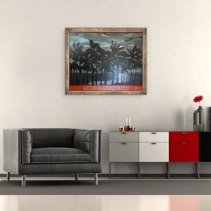 Tablou inramat - Timothy Nathan Joel - Noaptea tipului viu, 2012, 50 x 60 cm - Img 2