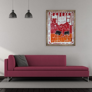 Tablou inramat - Timothy Nathan Joel - Omul fara cap pentru multimi, 2012, 50 x 60 cm - Img 2