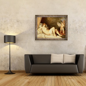 Tablou inramat - Titian - Danae, 60 x 80 cm - Img 2