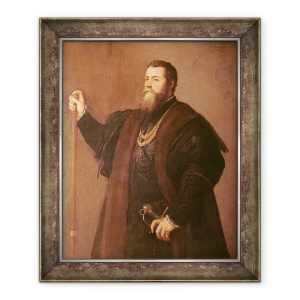 Tablou inramat - Titian - Portretul unui cavaler al Ordinului Santiago, 70 x 85 cm