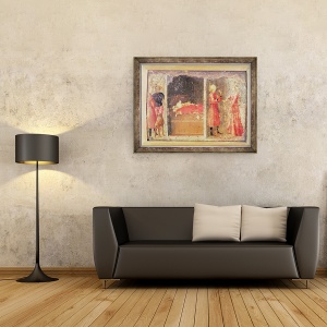 Tablou inramat - Tomasso Masaccio - Povestea Sfantului Julian Ospitalierul, 60 x 80 cm - Img 2