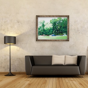 Tablou inramat - Tony Fandino - Barci pe Tamisa V, 70 x 90 cm - Img 2