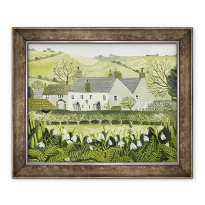Tablou inramat - Vanessa Bowman - Cattistock cu ghiocei, 50 x 60 cm