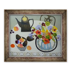 Tablou inramat - Vanessa Bowman - Nasturtiums, 50 x 60 cm